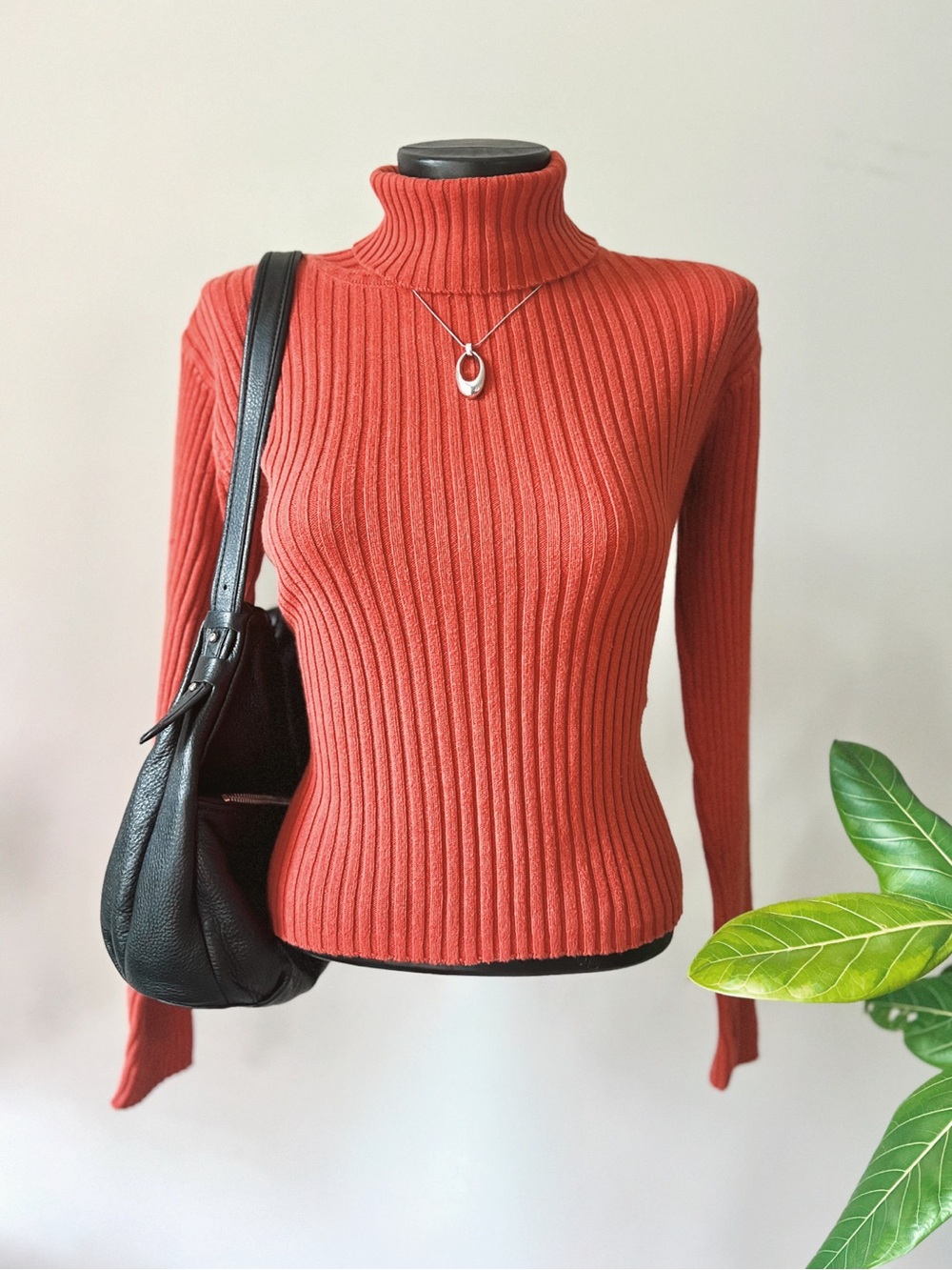 2001 Vintage Smart Set | 100% Cotton Ribbed Turtleneck